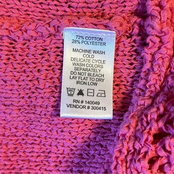 Chadwick's of Boston Long Cardigan‎ womans XL Y2K Sweater Duster BOHO  Romantic - Picture 6 of 11